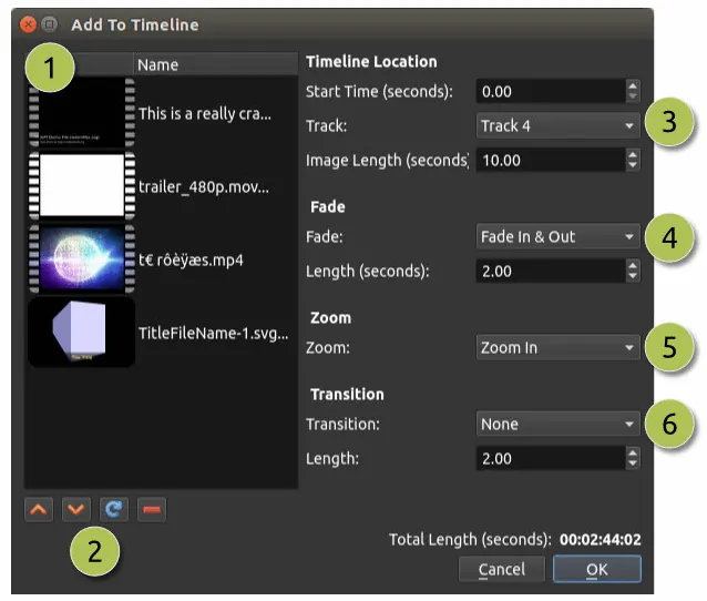 การเพิ่ม-Videos-To-The-Timeline-Using-OpenShot-Video-Editor