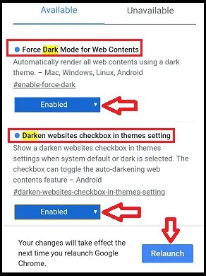 Google-Chrome'da-Koyu Mod-flagları-etkinleştirme