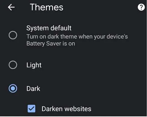 Chrome'da-web siteleri için-Dark-Theme-Uygulama