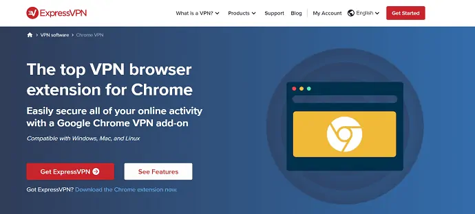 ExpressVPN-estensione-chrome-pagina web ufficiale