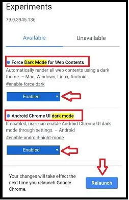 Google-Chrome'da-Koyu Mod-flagları-etkinleştirme