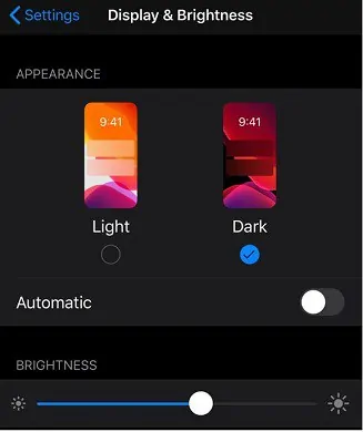 Cara mengaktifkan mode gelap di iPhone