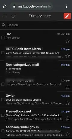 Gmail-Posteingang-im-Dark-Mode