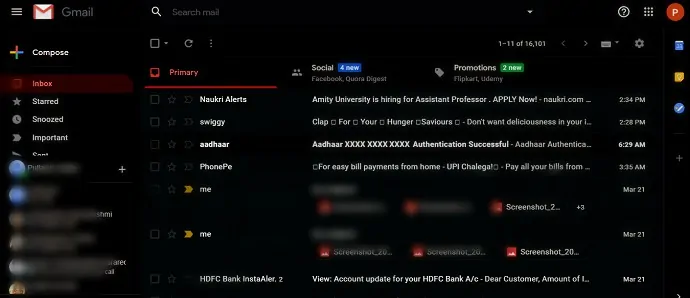 Gmail-Posteingang-im-Dark-Mode