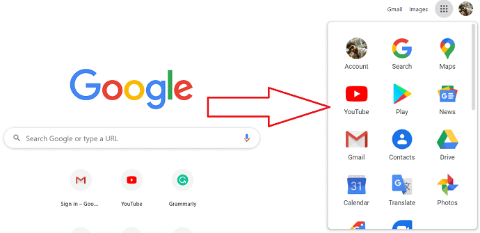 En la pantalla se muestran diferentes aplicaciones de Google.