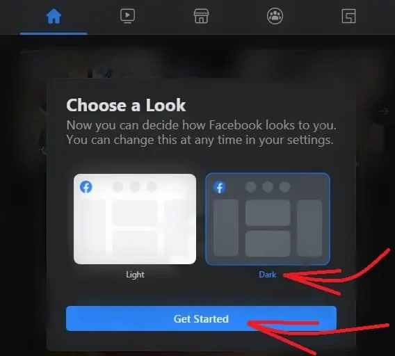 Elegir-Dark-Look-For-the-Facebook-Webpage