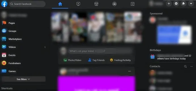 Facebook-Desktop-site-Home-Page-in-darkmode