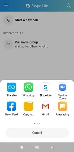 Send-an-instant-generated-link-in-skype-mobile-app-to-your-friends
