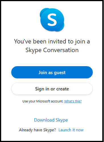 Bergabunglah dan Atur pertemuan konferensi video gratis dengan Skype sebagai tamu