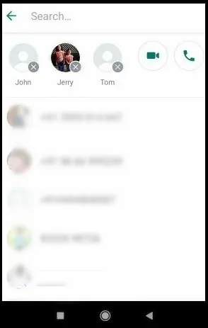 sélection-des-contacts-à-ajouter-à-WhatsApp-Group-Video-Call