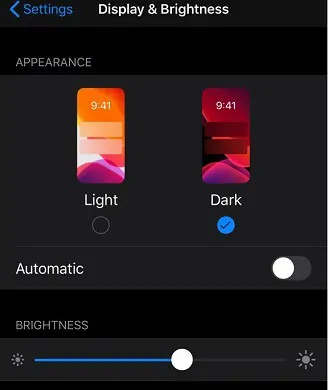 การเปิดใช้งาน-Dark Mode-on-iPhone