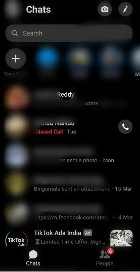 Facebook-Messenger-App-Chats-page-in-dark-mode