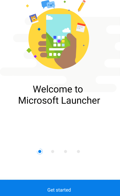 Aplicația Microsoft Launcher 2020