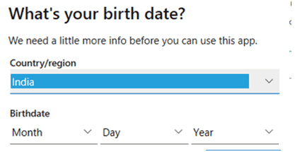 détails de la date de naissance