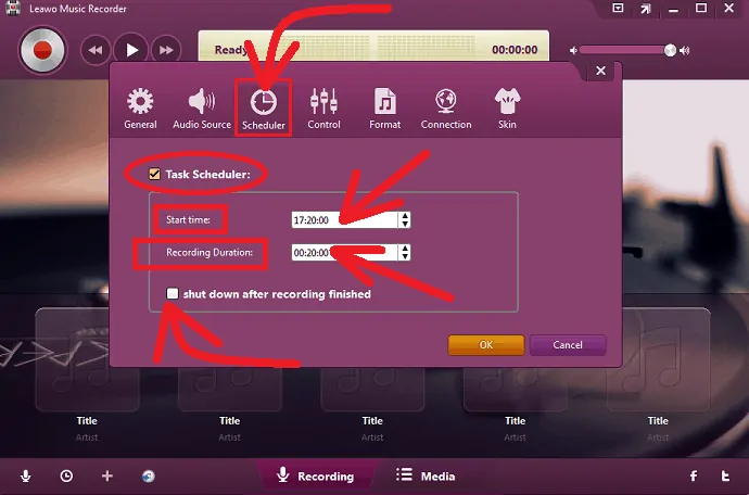 Leawo-Music-Recorder-Recording-Task-Scheduler-feature