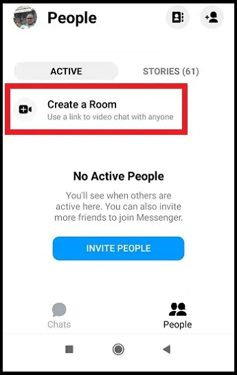 创建一个 Room-option-on-Messenger-app