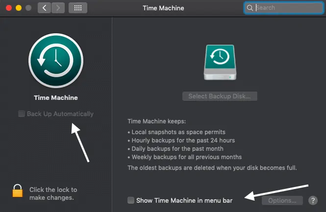 formatear disco duro externo en Mac-Time machine