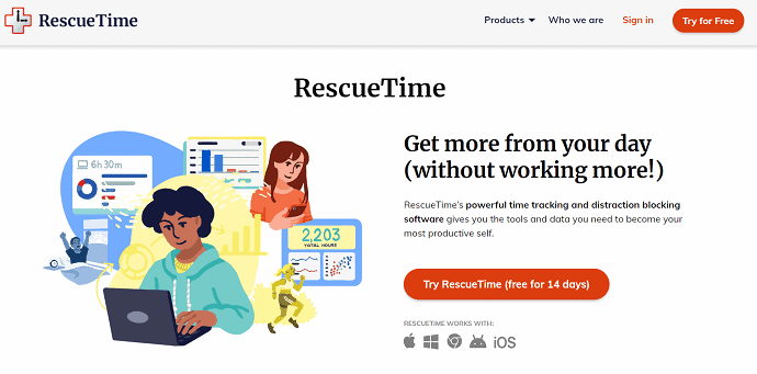 RescueTime。