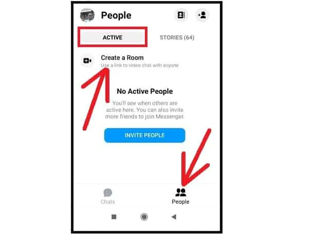 Crea una stanza in Messenger