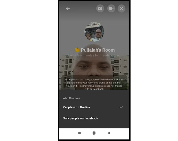 Decidi-chi-può-unirsi-all'opzione-in-camera-nell'app Messenger