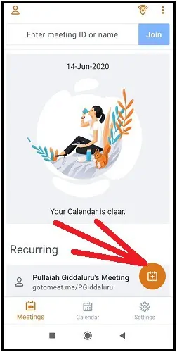 GoToMeeting-Mobile-App-Floating-Plus-Icon-Para-programar-una-nueva-reunión