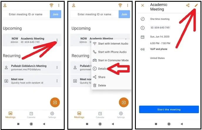 GoToMeeting-Mobile-App-planlanmış bir toplantıyı Düzenle