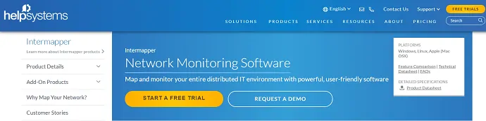 intermapper- instrument simplu de monitorizare de către helpsystems.