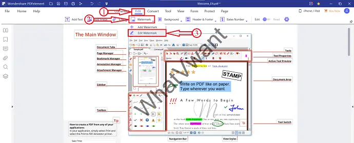 Wondershare PDF öğesi