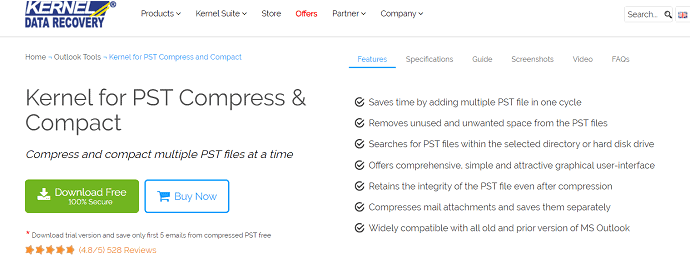 Kernel para compressão PST.