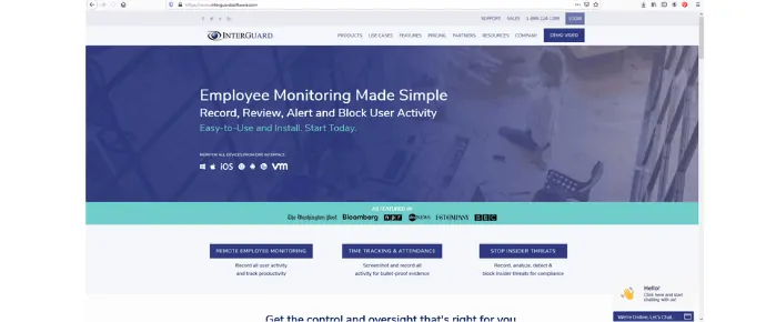 Interguard - أكثر برامج تتبع وقت الموظفين أمانًا