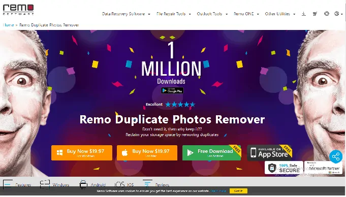 Remo Duplicate для удаления дубликатов фотографий