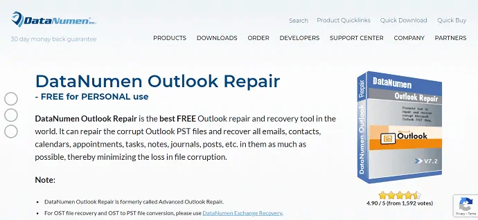 instrument de recuperare datanumen Outlook PST