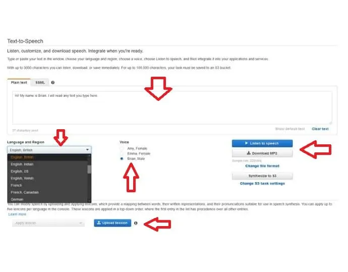 Etapa 4 Digite o texto, defina as configurações e exporte