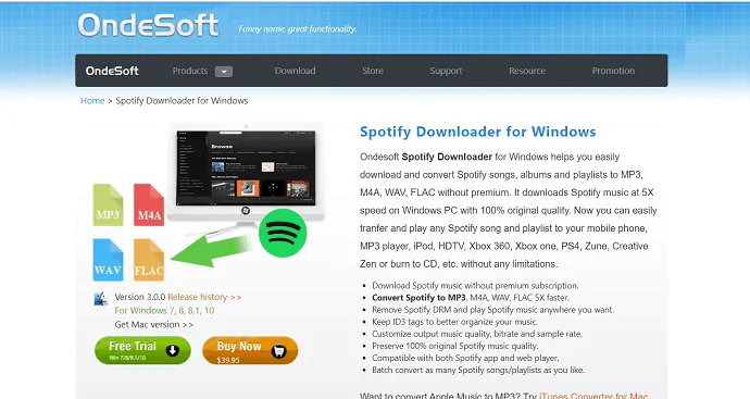 OndESoft - Downloader di Spotify per Windows.