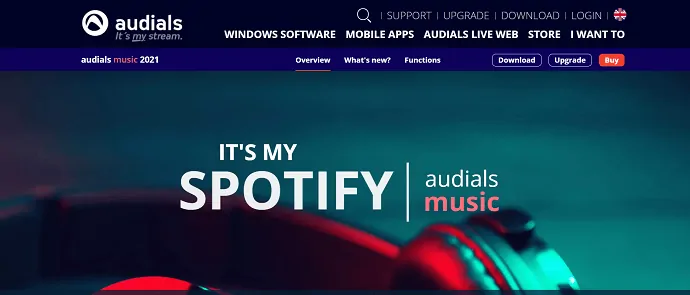 Audials- perekam musik spotify terbaik.