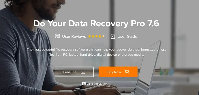 Haga su página de inicio de Data Recovery Pro.