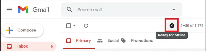 Gmail 离线模式就绪