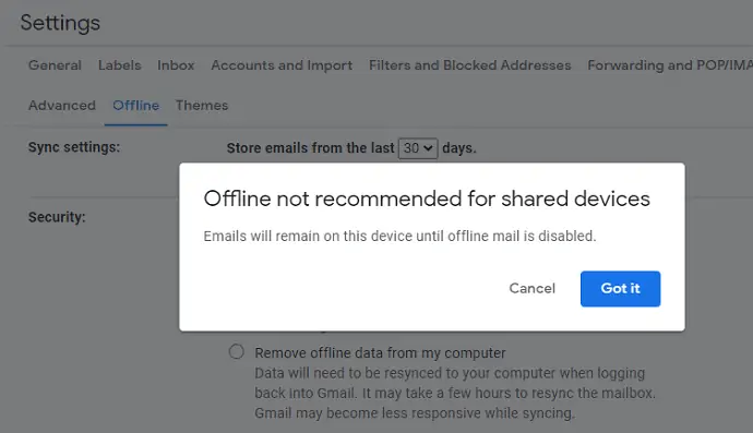 Gmail-Offline-Mode-Pop-up-după-activare