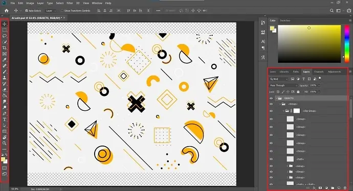 Interfaccia di Photoshop