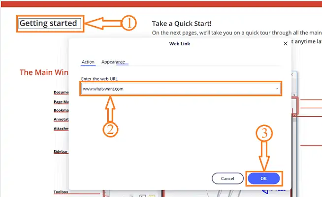 ไฮเปอร์ลิงก์ใน PDFelement