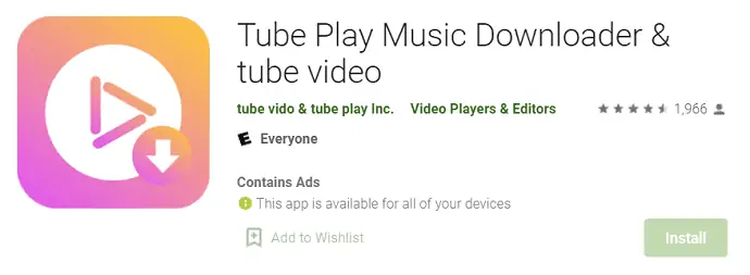 Tube Play Music Downloader