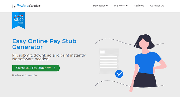 Sitio oficial de PayStub Creator