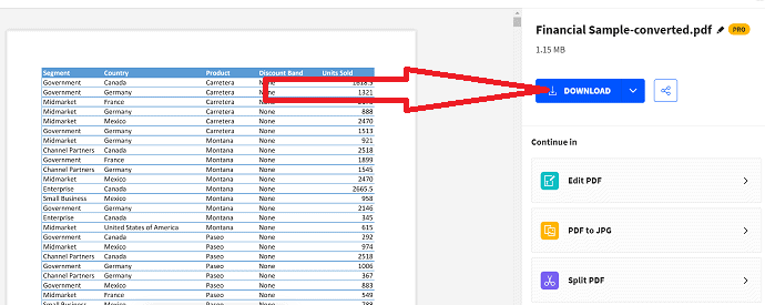 Unduh file yang dikonversi