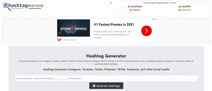 Hashtagmenow-Homepage