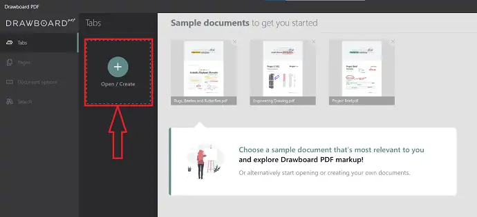 Impor file di Drawboard PDF