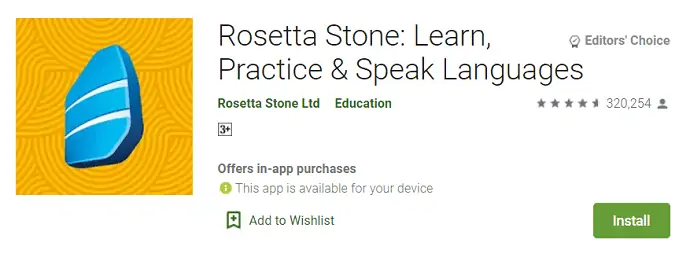 Rosetta Stone: Lernen, üben und sprechen