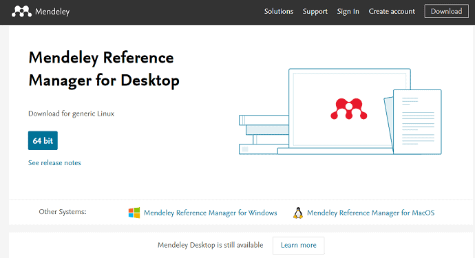 Mendeley-Homepage