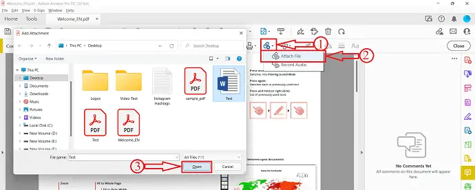 Insertar Word en PDF en Adobe Acrobat DC