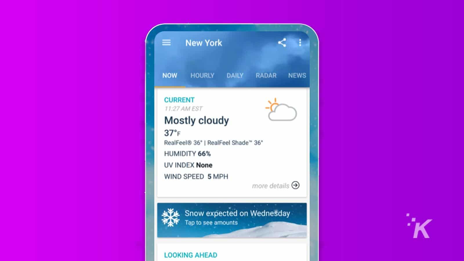 accuweather uygulaması