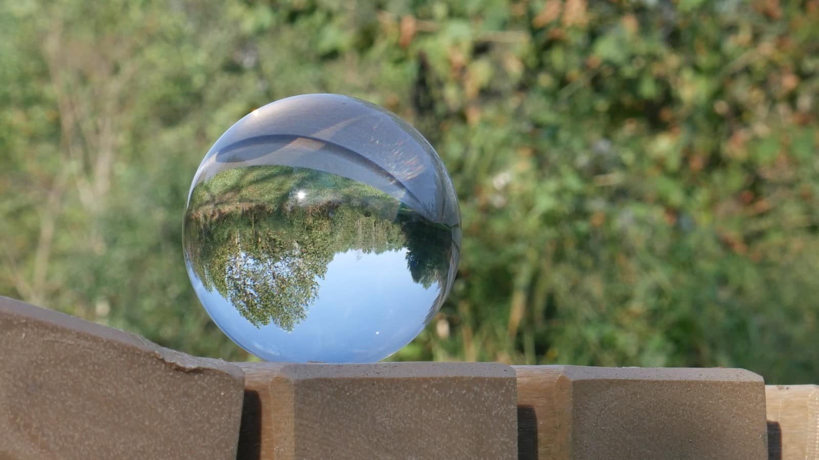 fotografía bola de espejos